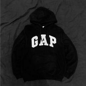 GAP Men's Black Hoodie Sweater